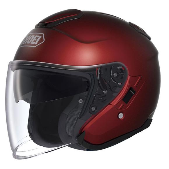 Shoei J-Cruise Wine Red Open Face Helmet