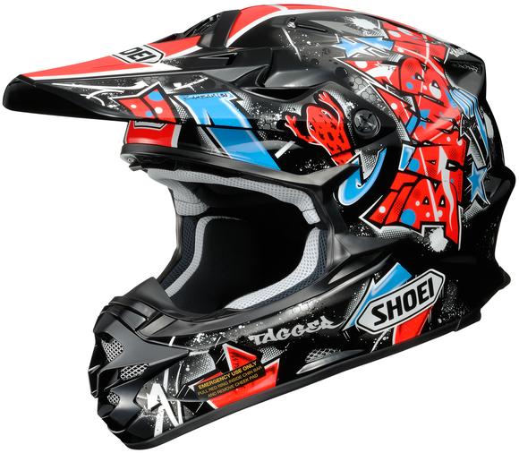 Shoei VFX-W Barcia TC1 Motocross Helmet