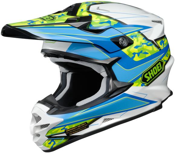 Shoei VFX-W Turmoil TC2 Motocross Helmet