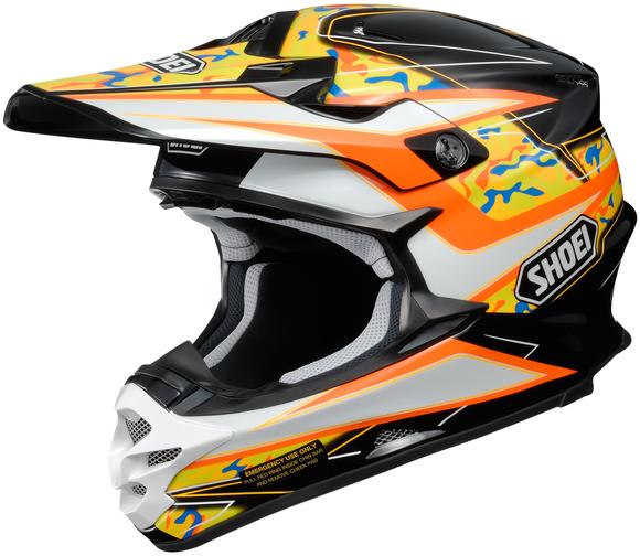 Shoei VFX-W Turmoil TC8 Motocross Helmet