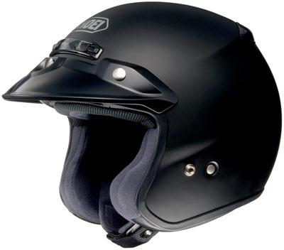 Shoei RJ Platinum R Matte Black Open Face Helmet
