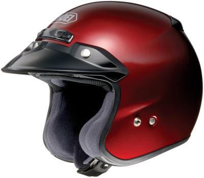 Shoei RJ Platinum R Wine Red Open Face Helmet