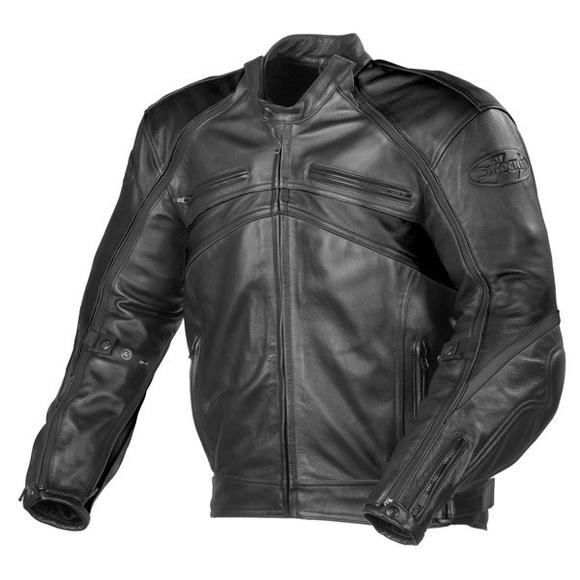 Joe Rocket 'Super Ego' Mens Black Leather Jacket
