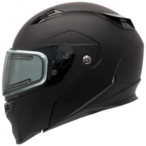 Bell Revolver Evo Rally Matte Black Modular Snowmobile Helmet with Electric Shield