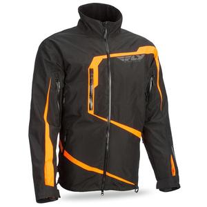 Fly Racing Carbon Men's Black/Orange Snowmobile Jacket