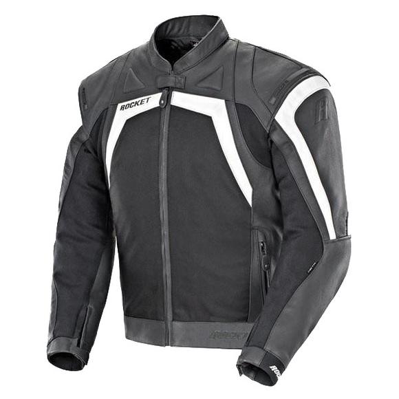 Joe Rocket Meta-X Men's Black/White Leather/Textile Jacket