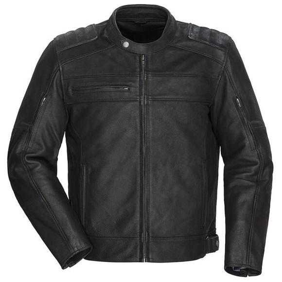 Tourmaster 'Blacktop' Men's Black Leather Jacket